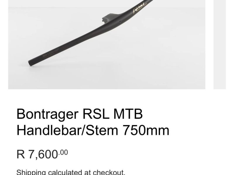 SOLD - Bontrager RSL Integrated Handlebar - WAS: R 7500